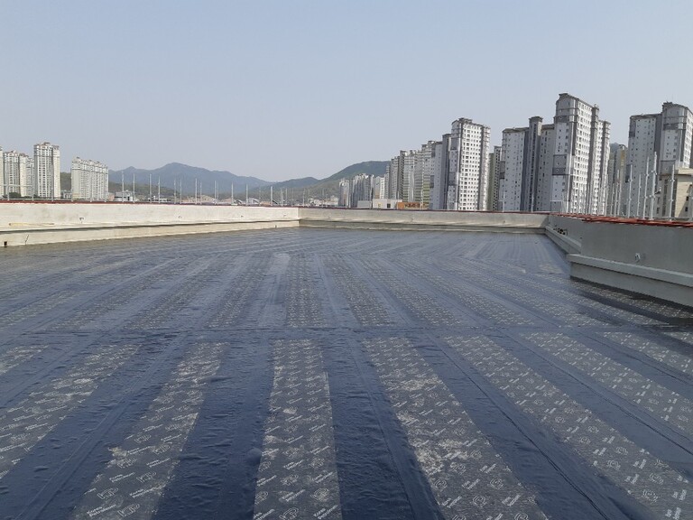 9. 비노출복합 방수시트 점착공법 공정완료